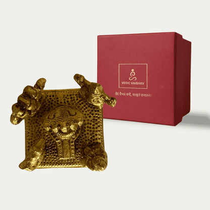 Shiv Parivar Brass Idol – Small (Seated on Chowki)