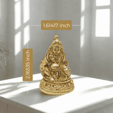 💰 Lord Kuber Brass Idol – Small | Wealth | Prosperity | Financial Stability - 3