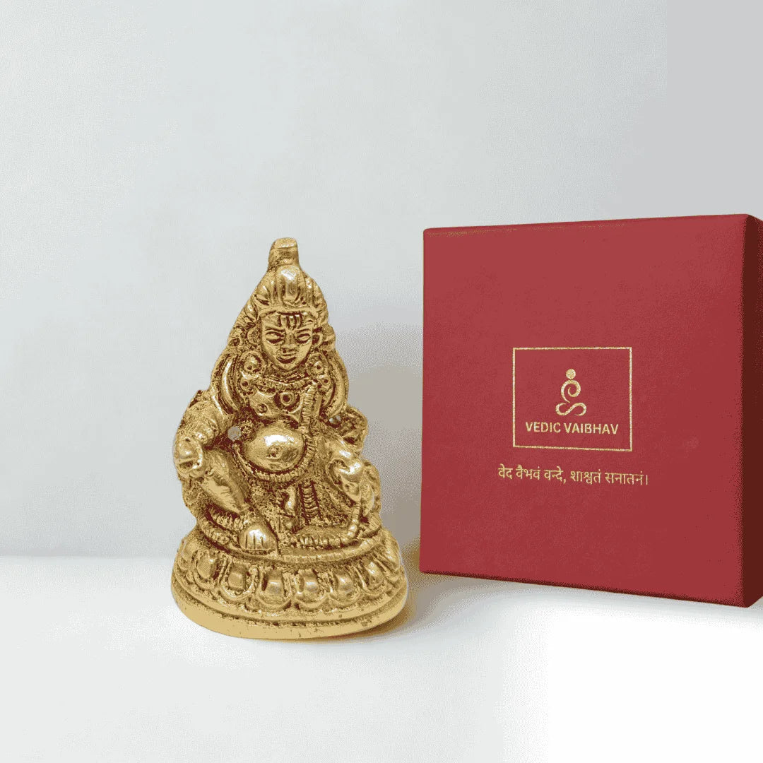 💰 Lord Kuber Brass Idol – Small | Wealth | Prosperity | Financial Stability