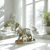 🐄 Kamdhenu Cow Brass Idol – Prosperity | Protection | Divine Blessings