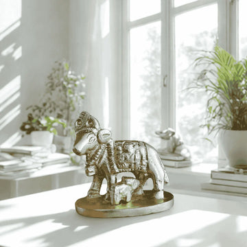 🐄 Kamdhenu Cow Brass Idol – Prosperity | Protection | Divine Blessings - 2