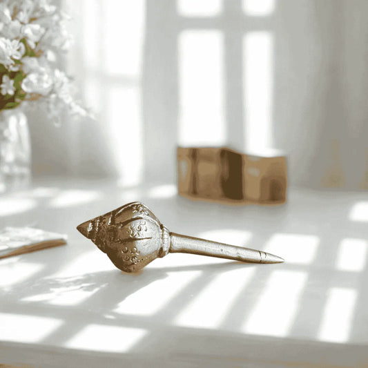 Brass Gada (Mace) – Symbol of Power & Protection