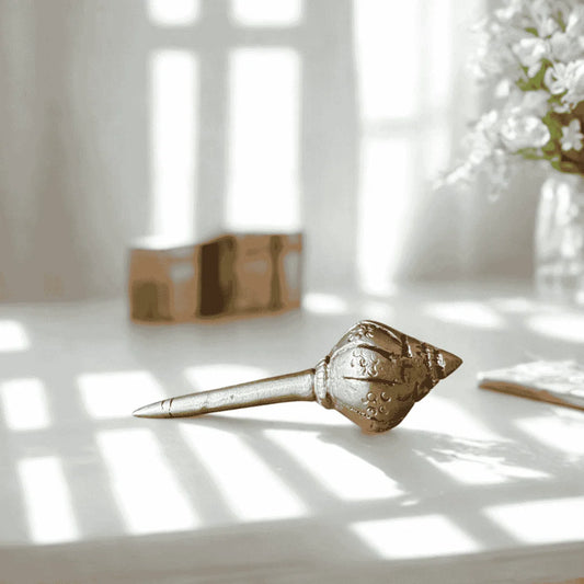 Brass Gada (Mace) – Symbol of Power & Protection