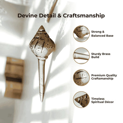 Brass Gada (Mace) – Symbol of Power & Protection