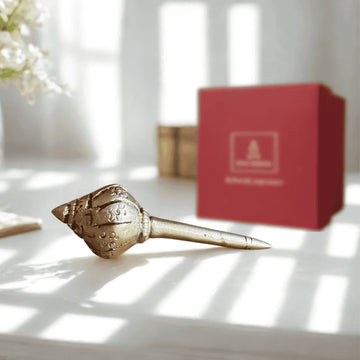 Brass Gada (Mace) – Symbol of Power & Protection - 5