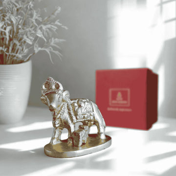 🐄 Kamdhenu Cow Brass Idol – Prosperity | Protection | Divine Blessings - 5
