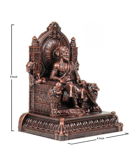 Chhatrapati Shivaji Maharaj Statue Small Brown