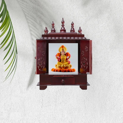 Handcrafted Wooden Home Temple