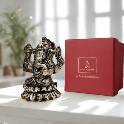 Ganesh Idol –Handcrafted Brass (Antique Finish)