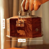 Handcrafted Wooden Jewellery Box – Elegant Storage Organizer