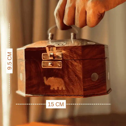 Handcrafted Wooden Jewellery Box – Elegant Storage Organizer