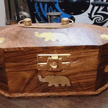 Handcrafted Wooden Jewellery Box – Elegant Storage Organizer - 4