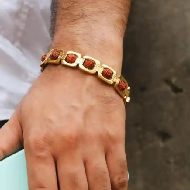 999  Silver Mahadev  Trishul  + Rudraksha Bracelet Combo