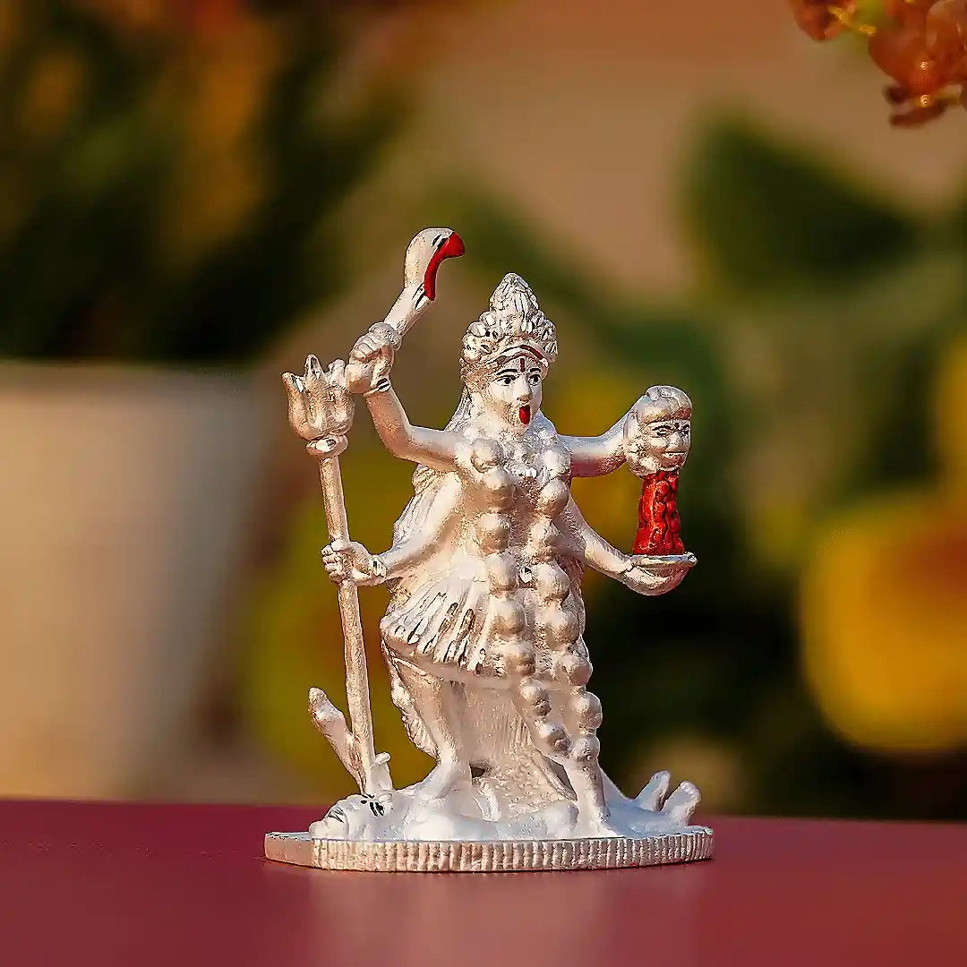Silver Maa Kaali Idol – 99.9% Pure Silver (Certified)