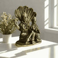 🕉️ Lord Vishnu & Goddess Lakshmi Brass Idol – Prosperity | Protection | Divine Harmony