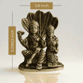 🕉️ Lord Vishnu & Goddess Lakshmi Brass Idol – Prosperity | Protection | Divine Harmony