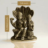 🕉️ Lord Vishnu & Goddess Lakshmi Brass Idol – Prosperity | Protection | Divine Harmony