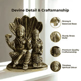 🕉️ Lord Vishnu & Goddess Lakshmi Brass Idol – Prosperity | Protection | Divine Harmony