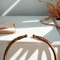 Pure Copper Adjustable Kada For Unisex (Round Shape, Copper Made, Weight 75 GM)