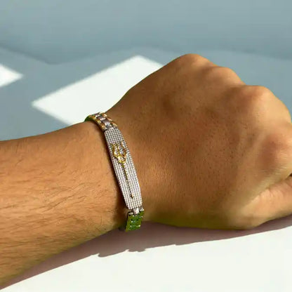 Shiva’s Trident 24K Gold Dual-Tone Power Bracelet