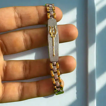 Shiva’s Trident 24K Gold Dual-Tone Power Bracelet - 3