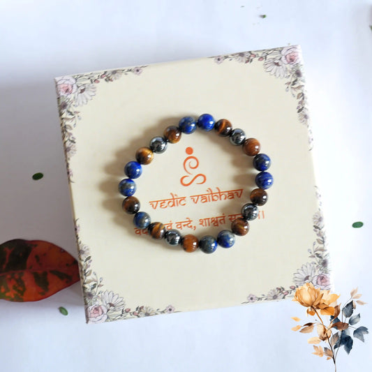 ♑ Capricorn Natural Multi-Stone Bracelet – Discipline | Success | Inner Strength