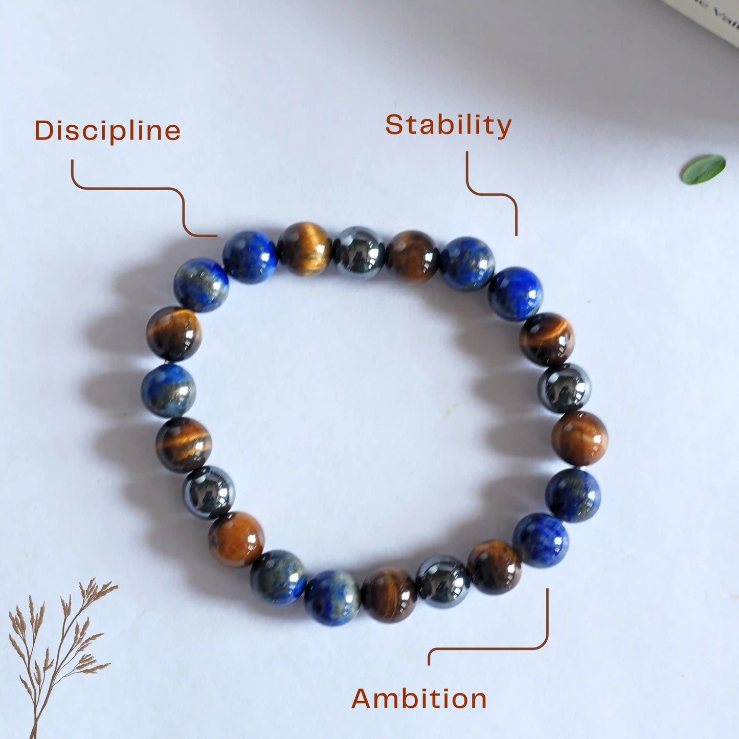 ♑ Capricorn Natural Multi-Stone Bracelet – Discipline | Success | Inner Strength
