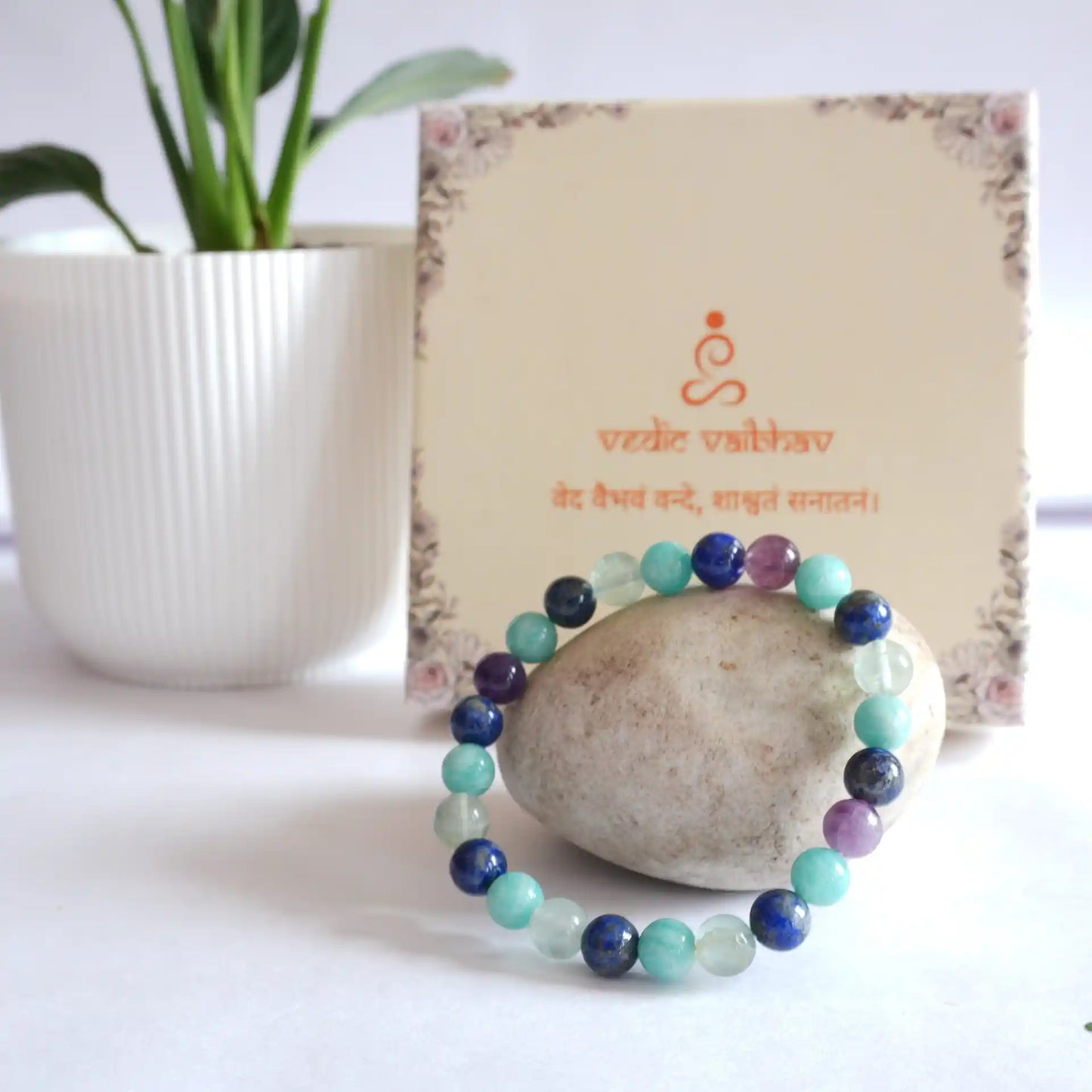 ♍ Virgo Natural Multi-Stone Bracelet – Clarity | Healing | Balance