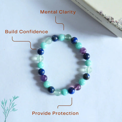 ♍ Virgo Natural Multi-Stone Bracelet – Clarity | Healing | Balance