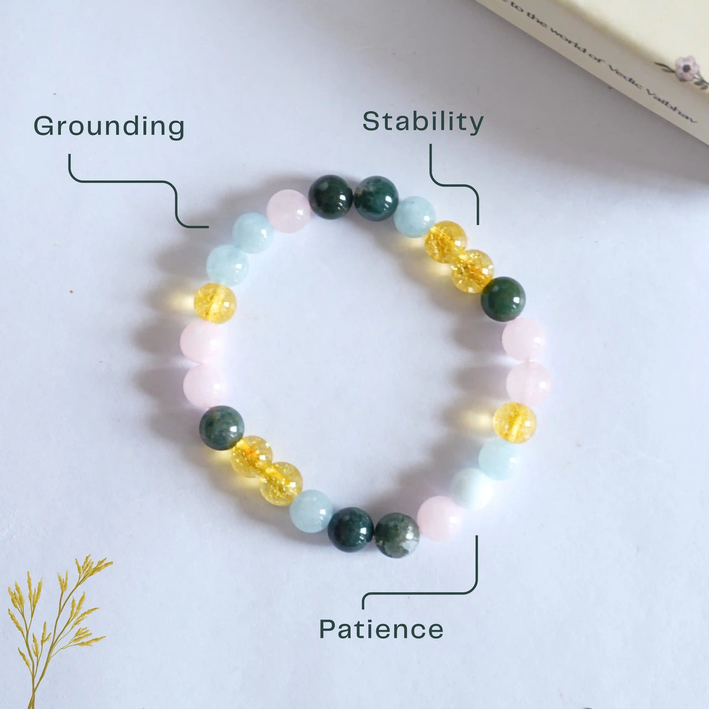♉ Taurus Natural Multi-Stone Bracelet – Stability | Abundance | Inner Peace