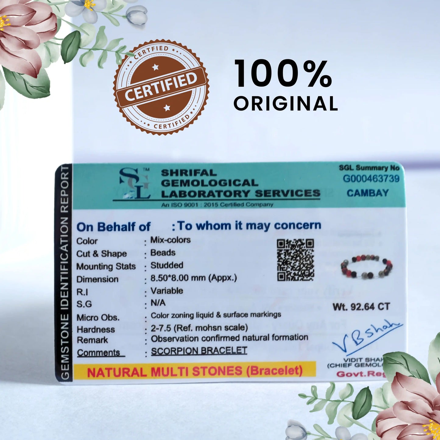 ♏ Scorpio Natural Multi-Stone Bracelet – Transformation | Protection | Emotional Strength