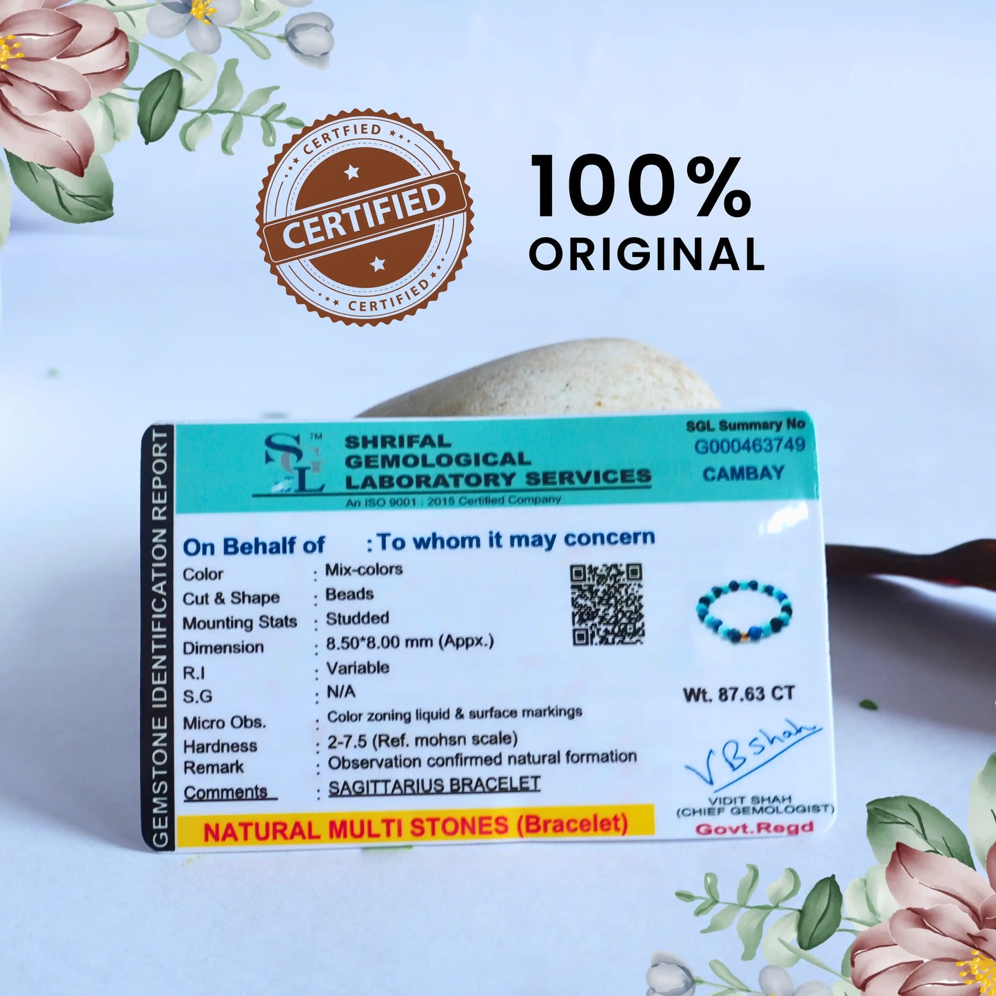 ♐ Sagittarius Natural Multi-Stone Bracelet – Wisdom | Expansion | Positive Energy