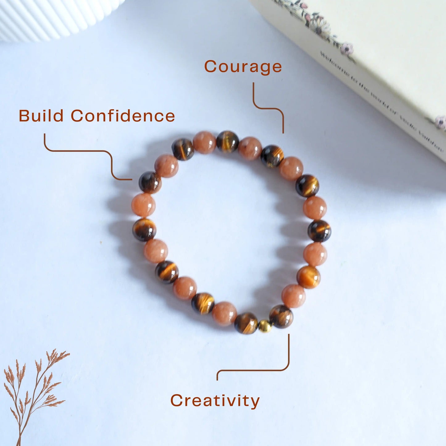♌ Leo Natural Multi-Stone Bracelet – Confidence | Leadership | Inner Strength