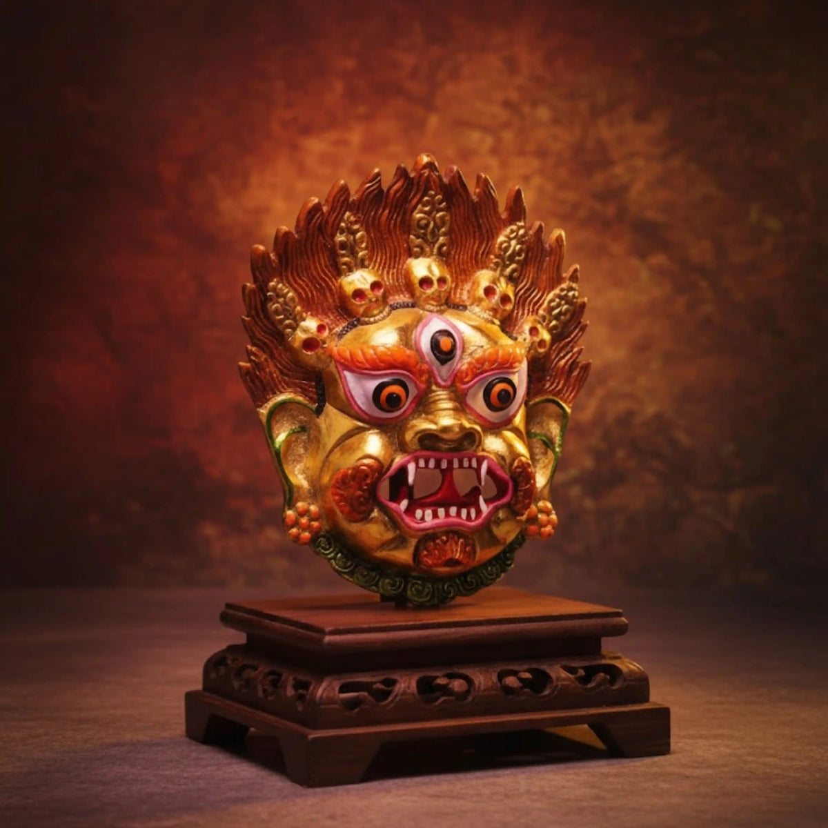 Kirtimukh Wall Hanging | Golden