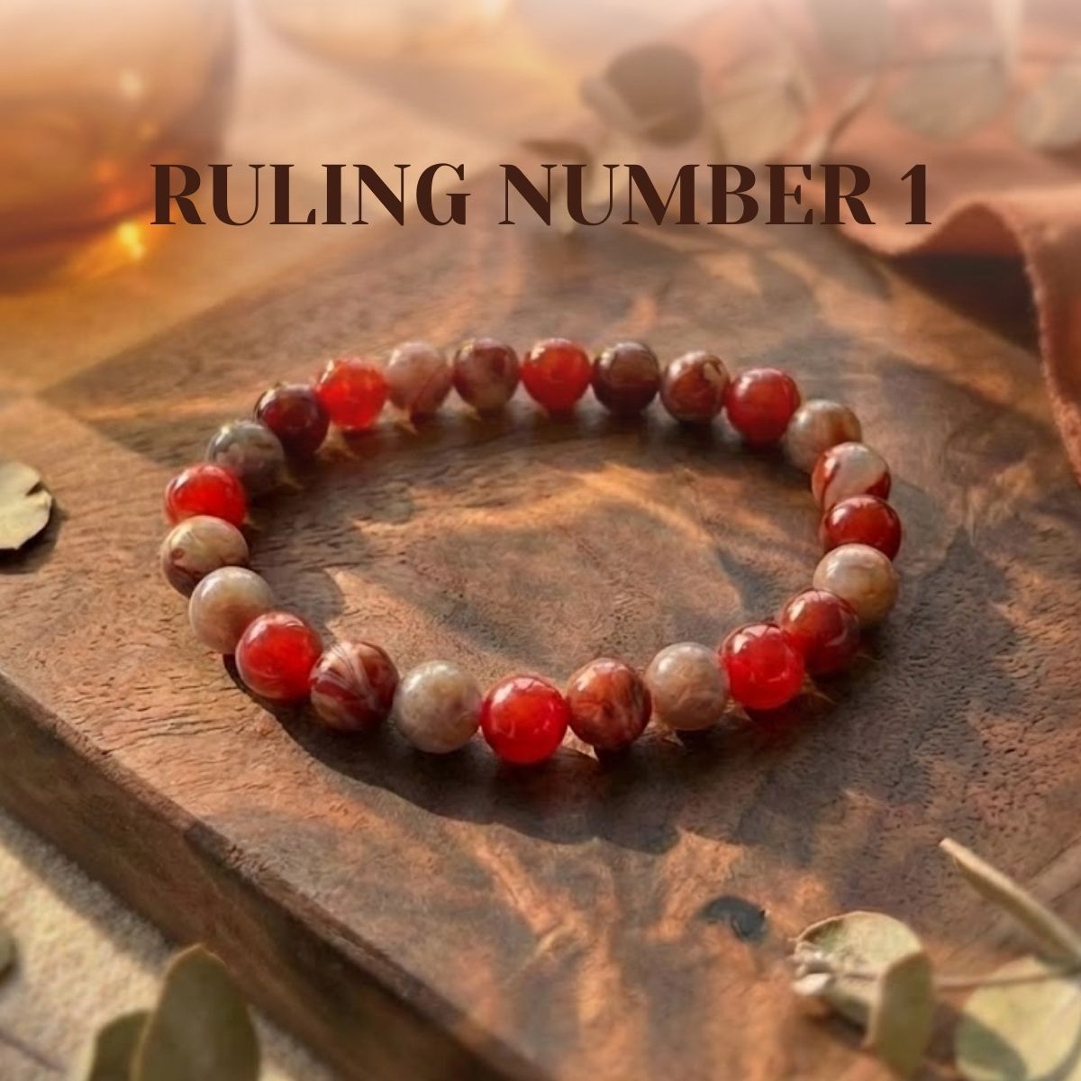 Ruling Number 1 | Crystal Bracelet | Numerology Bracelet - 8mm