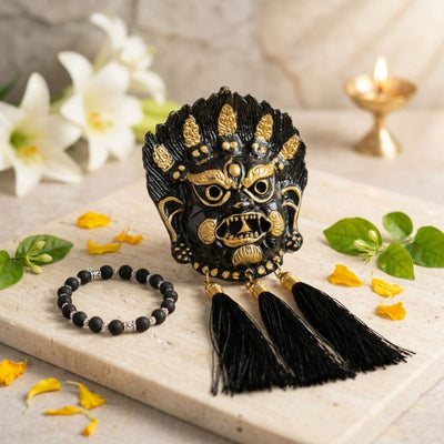 Powerful Kirtimukh Wall Hanging | Krunagali Bacelet Combo