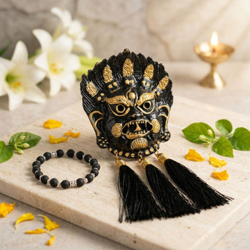 Powerful Kirtimukh Wall Hanging | Krunagali Bacelet Combo - 1