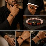 Taurus (वृषभ राशि) Zodiac Sunstone & Carnelian Bracelet