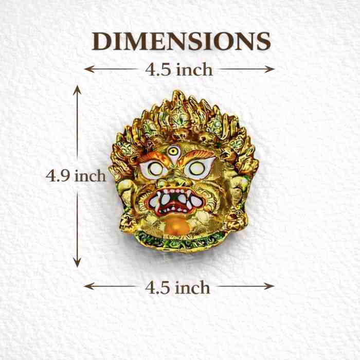 Kirtimukh  Wall Decor |  Golden Yellow