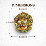Kirtimukh  Wall Decor |  Golden Yellow