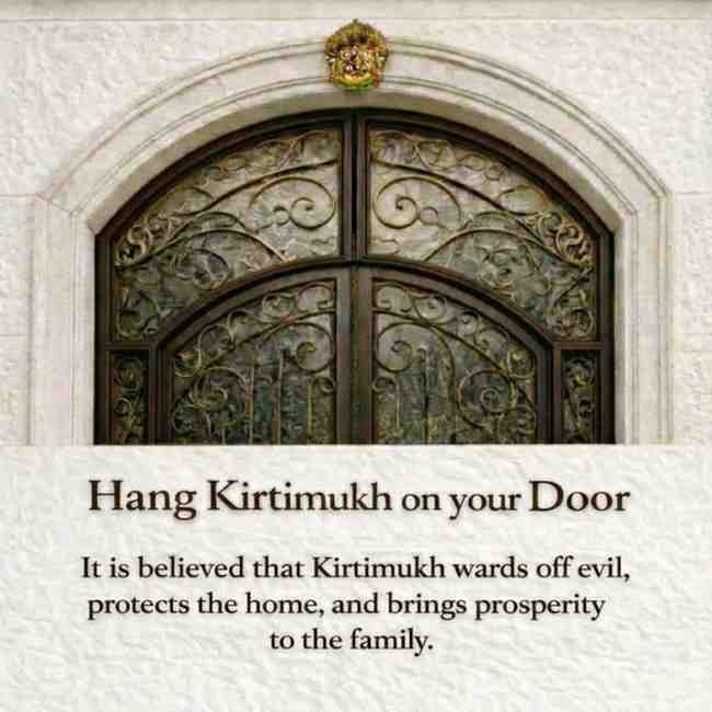 Kirtimukh  Wall Decor |  Golden Yellow