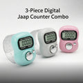Mini Digital Japa Counter Pack of 3 - Finger Ring