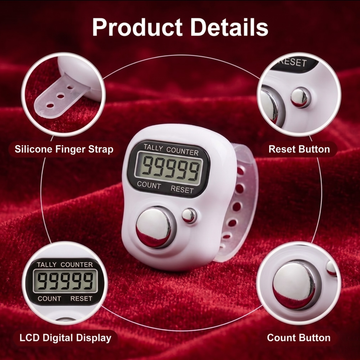 Premanand Ji Idol with Digital Jaap Counter (Pack of 3) – Spiritual Meditation Combo - 5