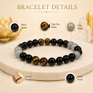 Ruling Number 4 | Crystal Bracelet | Numerology Bracelet - 8mm - 2