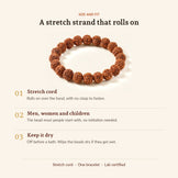 5 Mukhi Rudraksha Bracelet, size and fit