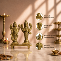 Vishnu and Lakshmi Brass Idol – Small (Standing)