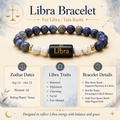Libra (तुला राशि) Zodiac Lapis Lazuli & Howlite Bracelet