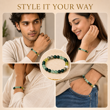 Ruling Number 5 | Crystal Bracelet | Numerology Bracelet - 8mm - 5