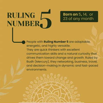 Ruling Number 5 | Crystal Bracelet | Numerology Bracelet - 8mm - 2