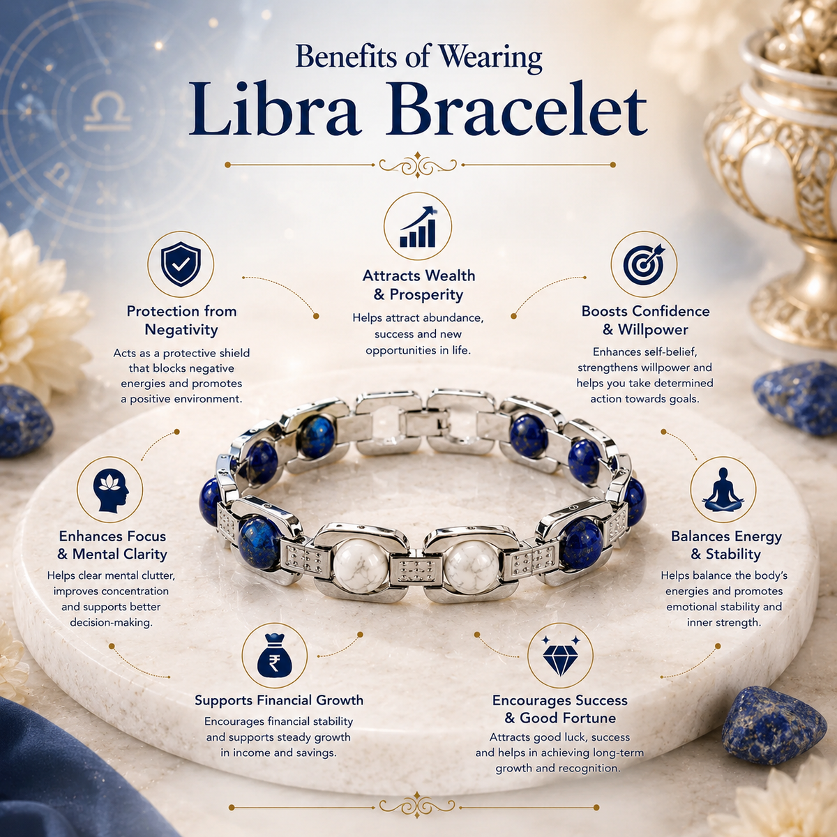 Silver Libra Bracelet